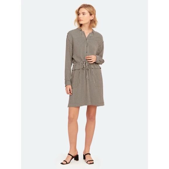 NWT New Equipment Lizza Long Sleeve Drawstring Dress Size 6 - Picture 1 of 14